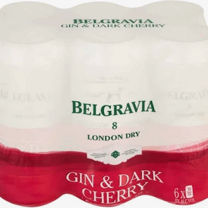 Belgravia London Dry Gin  (Pack of 6 x 440 ml)